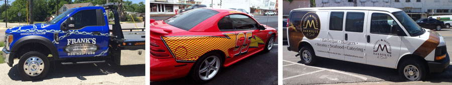 vinyl graphics, vinyl decals, custom stickers, car wrap